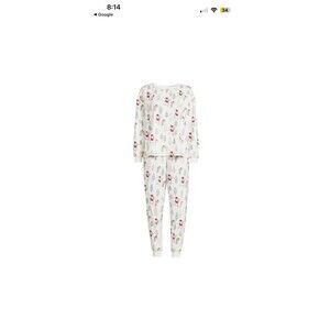 Disney Winnie The Pooh Holiday Christmas Pajama Set Top & Pants Medium Knit Cozy